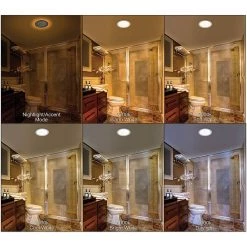 Ultra Slim 8 in. Canless Selectable CCT Integrated LED Recessed Light Trim with Night Light Feature 1800 Lumens (4-Pack) by Commercial Electric -OCTO LIGHTS Shop commercial electric recessed lighting trims 53829101 4pk 1f 1000