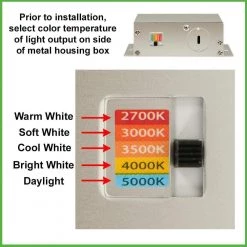 Ultra Slim 4 in. Square Canless Adjust Color Temp Integrated LED Recessed Light w/Night Light, Black Trim Opt (12-Pack) by Commercial Electric -OCTO LIGHTS Shop commercial electric recessed lighting trims 538661010 12pk 1d 1000