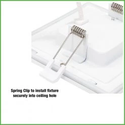 Ultra Slim 4 in. Square Canless Adjust Color Temp Integrated LED Recessed Light w/Night Light, Black Trim Opt (12-Pack) by Commercial Electric -OCTO LIGHTS Shop commercial electric recessed lighting trims 538661010 12pk 77 1000