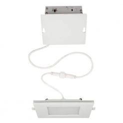 Ultra Slim 4 in. Square Canless Adjust Color Temp Integrated LED Recessed Light w/ Night Light and Black Trim Option by Commercial Electric 16 Ultra Slim 4 in. Square Canless Adjust Color Temp Integrated LED Recessed Light w/ Night Light and Black Trim Option by Commercial Electric -OCTO LIGHTS Shop commercial electric recessed lighting trims 538661010 40 1000