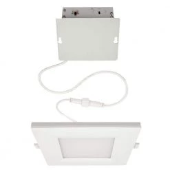 Ultra Slim 6 in. Square Canless Adjust Color Temp Integrated LED Recessed Light w/ Night Light and Black Trim Option by Commercial Electric -OCTO LIGHTS Shop commercial electric recessed lighting trims 538671010 40 1000