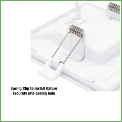 Ultra Slim 6 in. Square Canless Adjust Color Temp Integrated LED Recessed Light w/ Night Light and Black Trim Option by Commercial Electric -OCTO LIGHTS Shop commercial electric recessed lighting trims 538671010 77 1000