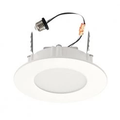 4 in. Selectable CCT Integrated LED Retrofit Ultra-Slim White Recessed Light Trim by Commercial Electric