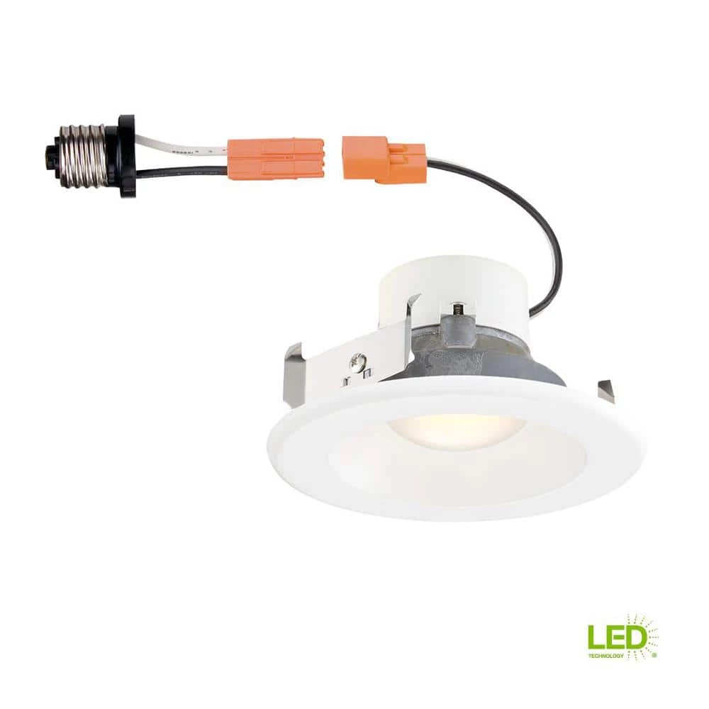 4 in. White Integrated LED Recessed Can Light Trim with Changeable Trim Ring by Commercial Electric 5 4 in. White Integrated LED Recessed Can Light Trim with Changeable Trim Ring by Commercial Electric - Image 3