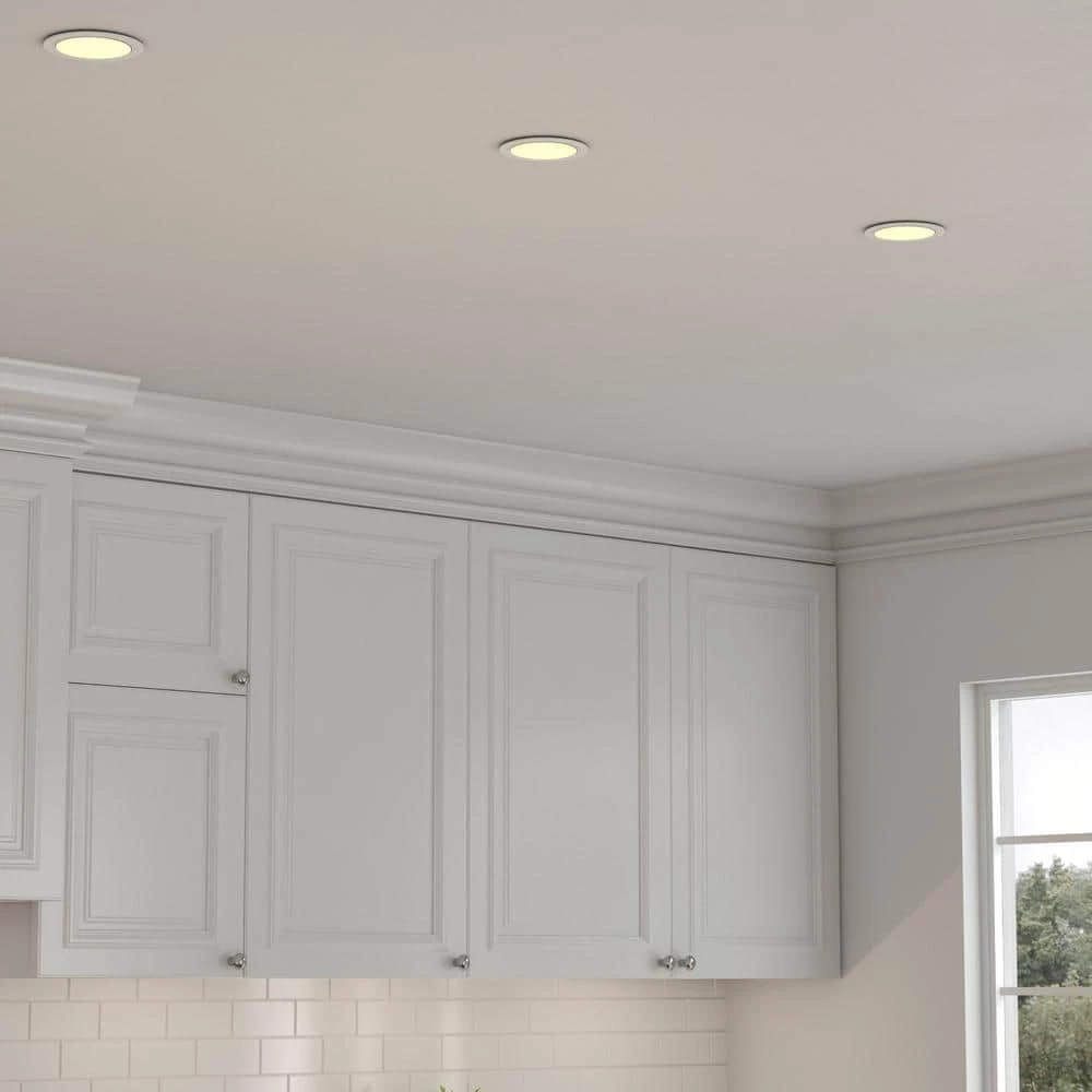4 in. White Recessed Can Light Baffle Trim by Commercial Electric 4 4 in. White Recessed Can Light Baffle Trim by Commercial Electric - Image 2