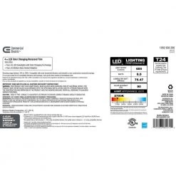 4 in. New Construction or Remodel White Dimmable LED Recessed Trim with Adjustable Color Changing Technology (4-Pack) by Commercial Electric -OCTO LIGHTS Shop commercial electric recessed lighting trims ns01da09er2 259 44 1000