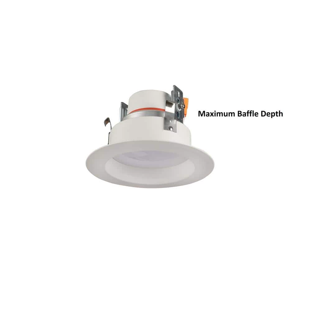 4 in. Selectable Integrated LED Recessed Adjustable Depth Trim by Commercial Electric 4 4 in. Selectable Integrated LED Recessed Adjustable Depth Trim by Commercial Electric - Image 3