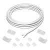 13 ft. White Connector Cord LED Strip Light Accessory Pack (4 Wire-to-Tape Connectors, 6 Wire Mounting Clips) by Commercial Electric 2 13 ft. White Connector Cord LED Strip Light Accessory Pack (4 Wire-to-Tape Connectors, 6 Wire Mounting Clips) by Commercial Electric -OCTO LIGHTS Shop commercial electric under cabinet lighting accessories c560110 64 1000
