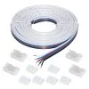 13 ft. Connector Cord LED Strip Light Accessory Pack (RGB+W) (4 Wire-to-Tape Connectors, 6 Wire Mounting Clips) by Commercial Electric 2 13 ft. Connector Cord LED Strip Light Accessory Pack (RGB+W) (4 Wire-to-Tape Connectors, 6 Wire Mounting Clips) by Commercial Electric -OCTO LIGHTS Shop commercial electric under cabinet lighting accessories c760110 64 1000
