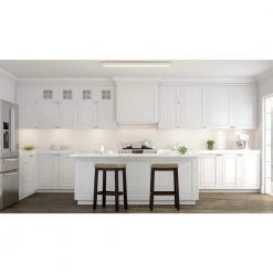 Low Profile 4 ft. 3600 Lumens Integrated LED White Wraparound Ceiling Light Direct Wire 4000K Bright White by Commercial Electric -OCTO LIGHTS Shop commercial electric wraparound lights 54654241 a0 1000