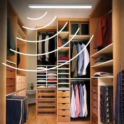 Low Profile 4 ft. 3600 Lumens Integrated LED White Wraparound Light with PIR Motion Sensor 4000K Direct Wire by Commercial Electric -OCTO LIGHTS Shop commercial electric wraparound lights 56513241 1f 1000