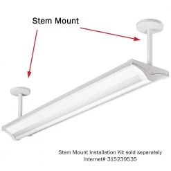 4 ft. 5000 Lumens Direct Indirect Commercial Integrated LED White Wraparound Light with Uplight Feature 4000K (4-Pack) by Commercial Electric 22 4 ft. 5000 Lumens Direct Indirect Commercial Integrated LED White Wraparound Light with Uplight Feature 4000K (4-Pack) by Commercial Electric -OCTO LIGHTS Shop commercial electric wraparound lights 56567142 4pk 44 1000