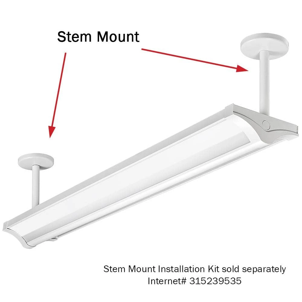 4 ft. 5000 Lumens Direct Indirect Commercial Integrated LED White Wraparound Light with Uplight Feature 4000K (4-Pack) by Commercial Electric 12 4 ft. 5000 Lumens Direct Indirect Commercial Integrated LED White Wraparound Light with Uplight Feature 4000K (4-Pack) by Commercial Electric - Image 10