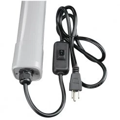 4 ft. 64-Watt Equivalent Integrated LED Gray Vapor Tight Strip Light Fixture Water Tight Plug-in Direct Wire 3600 Lumens by Commercial Electric 15 4 ft. 64-Watt Equivalent Integrated LED Gray Vapor Tight Strip Light Fixture Water Tight Plug-in Direct Wire 3600 Lumens by Commercial Electric -OCTO LIGHTS Shop commercial electric wraparound lights 56574141 40 1000