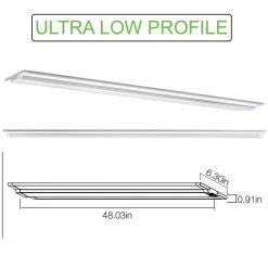 Ultra Low Profile 4 ft. 3200 Lumens Integrated LED Dimmable White Wraparound Light 4000K (4-Pack) by Commercial Electric -OCTO LIGHTS Shop commercial electric wraparound lights 56801141 4pk c3 1000