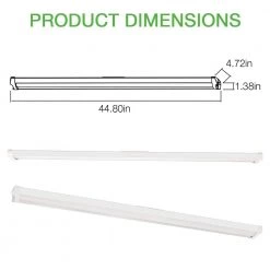 42 in. Low Profile Quick Install Garage Light Laundry Room Basement Integrated LED White Wraparound Light 3400 Lumens by Commercial Electric 17 42 in. Low Profile Quick Install Garage Light Laundry Room Basement Integrated LED White Wraparound Light 3400 Lumens by Commercial Electric -OCTO LIGHTS Shop commercial electric wraparound lights 568041411 66 1000