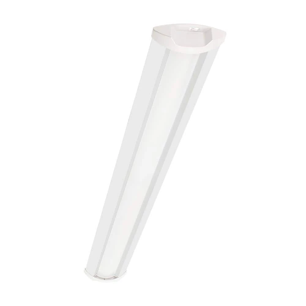 42 in. Low Profile Quick Install Garage Light Laundry Room Basement Integrated LED White Wraparound Light 3400 Lumens by Commercial Electric 6 42 in. Low Profile Quick Install Garage Light Laundry Room Basement Integrated LED White Wraparound Light 3400 Lumens by Commercial Electric - Image 4