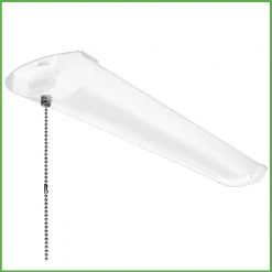 2 ft. 2000 Lumens Integrated LED White Strip Light Fixture with Pull Chain 4000K Bright White Dimmable (8-Pack) by Commercial Electric -OCTO LIGHTS Shop commercial electric wraparound lights 568051410st 8pk 40 1000