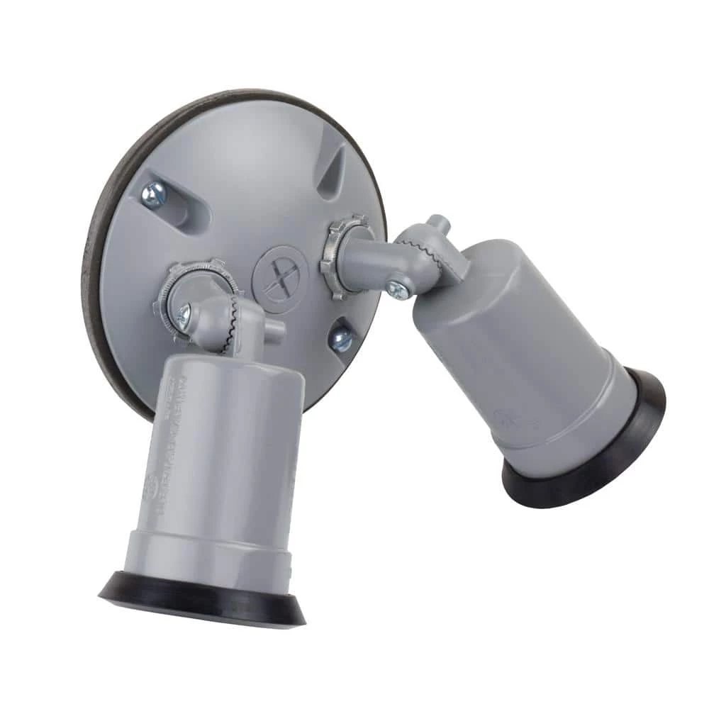 Gray Outdoor Flood Light Weatherproof Lampholder with External Rubber Gasket and Cover by Commercial Electric 3 Gray Outdoor Flood Light Weatherproof Lampholder with External Rubber Gasket and Cover by Commercial Electric