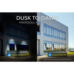 600-Watt Equivalent Integrated LED Gray Dusk to Dawn Area Light and Flood Light with 9000 Lumens Outdoor Light by Commercial Electric -OCTO LIGHTS Shop gray commercial electric parking lot lights astr75 pc 4k gr 1d 1000