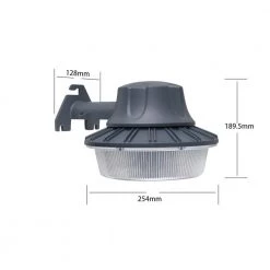 46-Watt Gray Outdoor Integrated LED Area Light Wall/Pole Mountable with Dusk to Dawn Control by Commercial Electric -OCTO LIGHTS Shop gray commercial electric parking lot lights dw9519gy a c3 1000