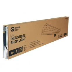 4 ft. 4-Light 80-Watt Integrated LED Heavy Duty Utility Gray Shop Light with Pull Chain, Bright White by Commercial Electric -OCTO LIGHTS Shop gray commercial electric shop lights shop 4x4 840 hd 1f 1000