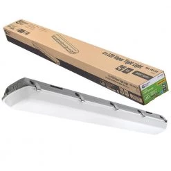 4 ft. 64-Watt Equivalent Vapor Tight Integrated LED Gray Strip Light Fixture 3600 Lumens 120-277V 4000K Bright White by Commercial Electric -OCTO LIGHTS Shop gray commercial electric strip light fixtures 54656441st 40 1000