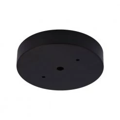 5 in. Matte Black Modern Canopy Kit for Ceiling Light Fixtures by Commercial Electric