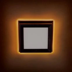 Low Profile 5 in. Matte Black Square LED Flush Mount with Night Light Feature J-Box Compatible Dimmable 500 Lumens by Commercial Electric -OCTO LIGHTS Shop matte black commercial electric flush mount lights 564161120 66 1000