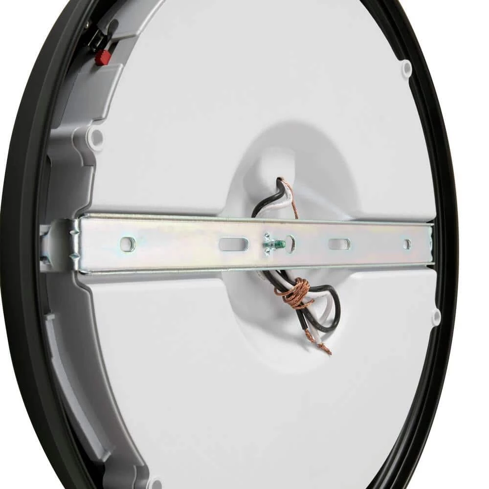 13 in. Matte Black Selectable LED Flush Mount by Commercial Electric 6 13 in. Matte Black Selectable LED Flush Mount by Commercial Electric - Image 4