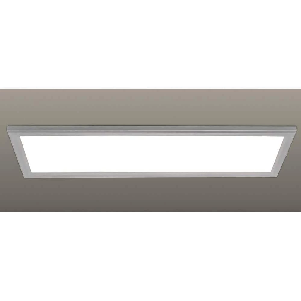 48 in. x 15 in. Low Profile Matte White Color Selectable LED Flush Mount Ceiling Light w/Night Light Feature Dimmable by Commercial Electric 12 48 in. x 15 in. Low Profile Matte White Color Selectable LED Flush Mount Ceiling Light w/Night Light Feature Dimmable by Commercial Electric - Image 10