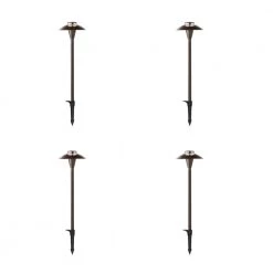Jasper Low Voltage Bronze Path Light (4-Pack) by Commercial Electric