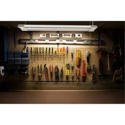 4ft. 50-Watt Equivalent Integrated LED Shop Light 4000K by Commercial Electric -OCTO LIGHTS Shop nickel paint commercial electric shop lights ws lf1aa50dl1 40 1000