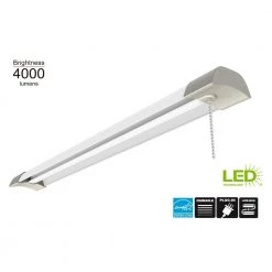 4ft. 50-Watt Equivalent Integrated LED Shop Light 4000K by Commercial Electric