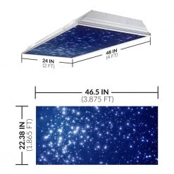 Astronomy 002 2 ft. x 4 ft. Fluorescent Light Filters by OCTO LIGHTS 10 Astronomy 002 2 ft. x 4 ft. Fluorescent Light Filters by OCTO LIGHTS -OCTO LIGHTS Shop octo lights ceiling light parts ast 002 2x4 c3 1000