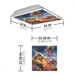 Astronomy 007 2 ft. x 2 ft. Fluorescent Light Filters by OCTO LIGHTS -OCTO LIGHTS Shop octo lights ceiling light parts ast 007 2x2 c3 1000