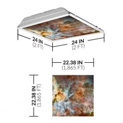 Astronomy 010 2 ft. x 2 ft. Fluorescent Light Filters by OCTO LIGHTS -OCTO LIGHTS Shop octo lights ceiling light parts ast 010 2x2 c3 1000