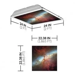 Astronomy 011 2 ft. x 2 ft. Fluorescent Light Filters by OCTO LIGHTS -OCTO LIGHTS Shop octo lights ceiling light parts ast 011 2x2 c3 1000