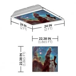 022 2 ft. x 2 ft. Fluorescent Light Filters Astronomy by OCTO LIGHTS -OCTO LIGHTS Shop octo lights ceiling light parts ast 022 2x2 c3 1000