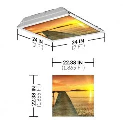 2 x 2 Fluorescent Light Filters Beach 001 by OCTO LIGHTS -OCTO LIGHTS Shop octo lights ceiling light parts bea 001 2x2 c3 1000