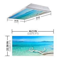 2 x 4 Fluorescent Light Filters Beach 002 by OCTO LIGHTS -OCTO LIGHTS Shop octo lights ceiling light parts bea 002 2x4 c3 1000