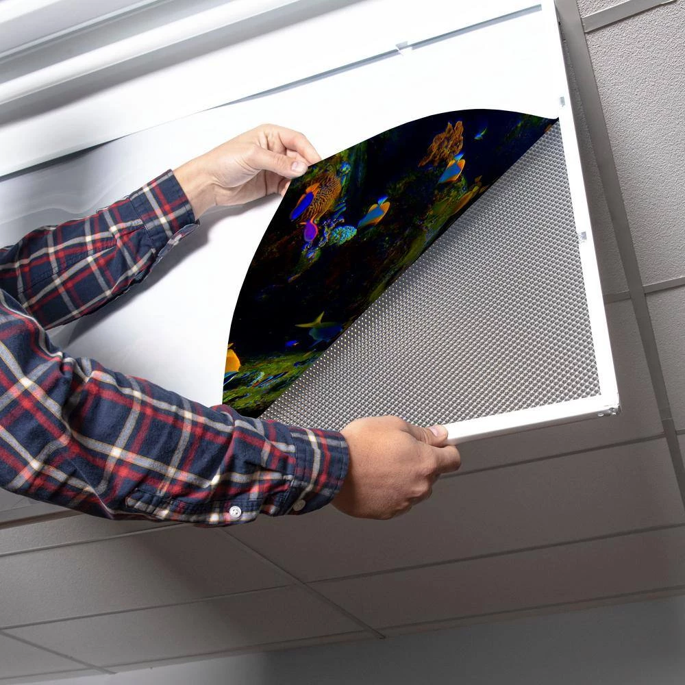 Ocean 001 2 ft. x 4 ft. Flexible Decorative Light Diffuser Panels Ocean for Classrooms and Offices by OCTO LIGHTS 6 Ocean 001 2 ft. x 4 ft. Flexible Decorative Light Diffuser Panels Ocean for Classrooms and Offices by OCTO LIGHTS - Image 4