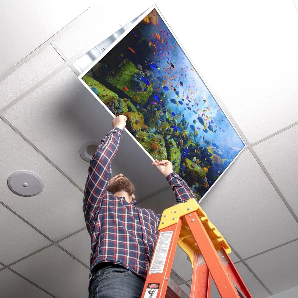 Ocean 001 2 ft. x 4 ft. Flexible Decorative Light Diffuser Panels Ocean for Classrooms and Offices by OCTO LIGHTS 7 Ocean 001 2 ft. x 4 ft. Flexible Decorative Light Diffuser Panels Ocean for Classrooms and Offices by OCTO LIGHTS - Image 5