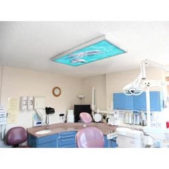 Ocean 002 1 ft. x 4 ft. Flexible Decorative Light Diffuser Panels Ocean for Classrooms and Offices by OCTO LIGHTS -OCTO LIGHTS Shop octo lights ceiling light parts oce 002 1x4 fa 1000