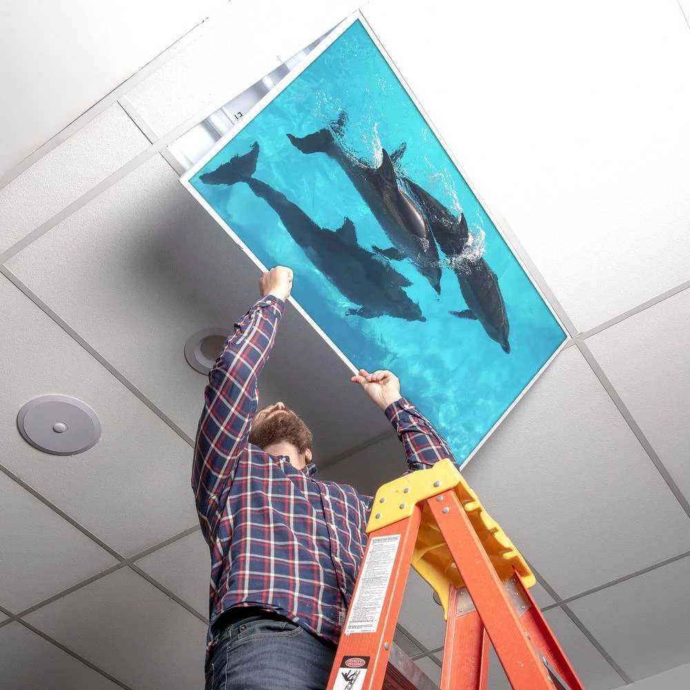 Ocean 003 2 ft. x 2 ft. Flexible Decorative Light Diffuser Panels Ocean for Classrooms and Offices by OCTO LIGHTS 7 Ocean 003 2 ft. x 2 ft. Flexible Decorative Light Diffuser Panels Ocean for Classrooms and Offices by OCTO LIGHTS - Image 5