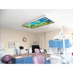 1 ft. x 4 ft. Flexible Decorative Light Diffuser Panels Ocean For Classrooms and Offices Ocean 005 by OCTO LIGHTS -OCTO LIGHTS Shop octo lights ceiling light parts oce 005 1x4 fa 1000