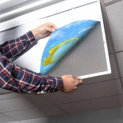 Ocean 006 1 ft. x 4 ft. Flexible Decorative Light Diffuser Panels Ocean for Classrooms and Offices by OCTO LIGHTS -OCTO LIGHTS Shop octo lights ceiling light parts oce 006 1x4 1f 1000