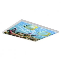 Ocean 006 2 ft. x 2 ft. Flexible Decorative Light Diffuser Panels Ocean for Classrooms and Offices by OCTO LIGHTS