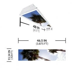 Tree 001 1 ft. x 4 ft. Fluorescent Light Filters by OCTO LIGHTS -OCTO LIGHTS Shop octo lights ceiling light parts tre 001 1x4 c3 1000