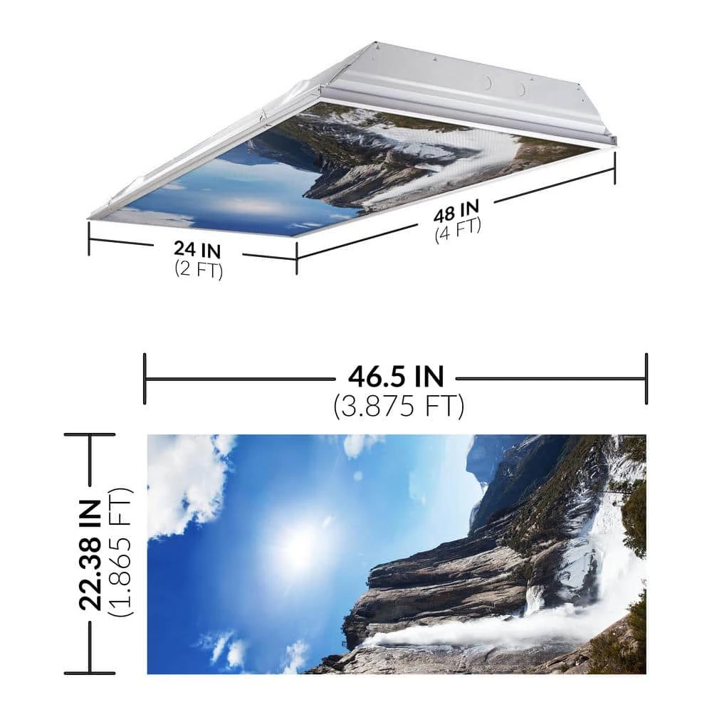 Waterfall 004 2 ft. x 4 ft. Fluorescent Light Filters by OCTO LIGHTS 4 Waterfall 004 2 ft. x 4 ft. Fluorescent Light Filters by OCTO LIGHTS - Image 2